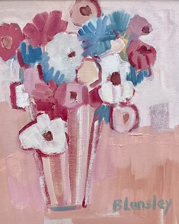 Bridget Lansley, Posy of Pinks (Hungerford Gallery)