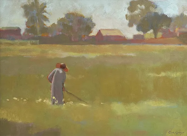 Clare Granger, A Quiet Afternoon (frame to be changed to match Walking with Goats)