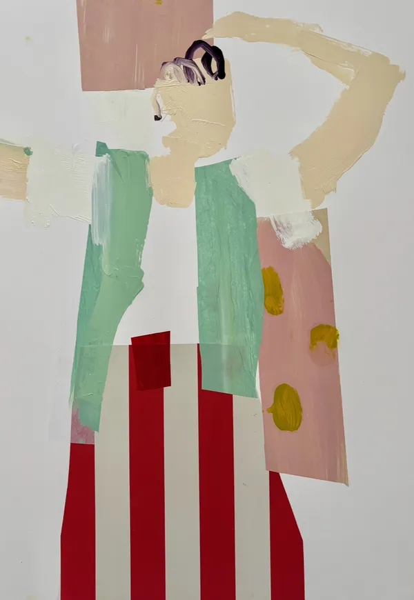 Jane Martin, Red Stripy Skirt (Hungerford Gallery)
