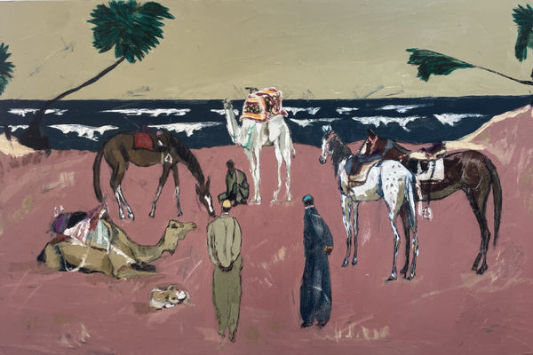 Max Leuchars, Afternoon Meeting on Banana Beach (Hungerford Gallery)