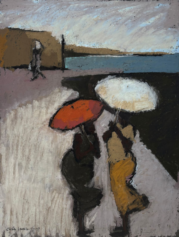 Chloë Lamb, Holding Onto Umbrellas (London Gallery)