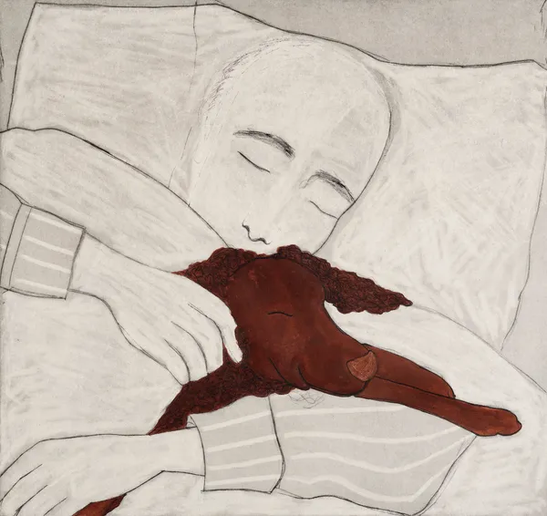 Kate Boxer, Curly and Adam (Unframed)