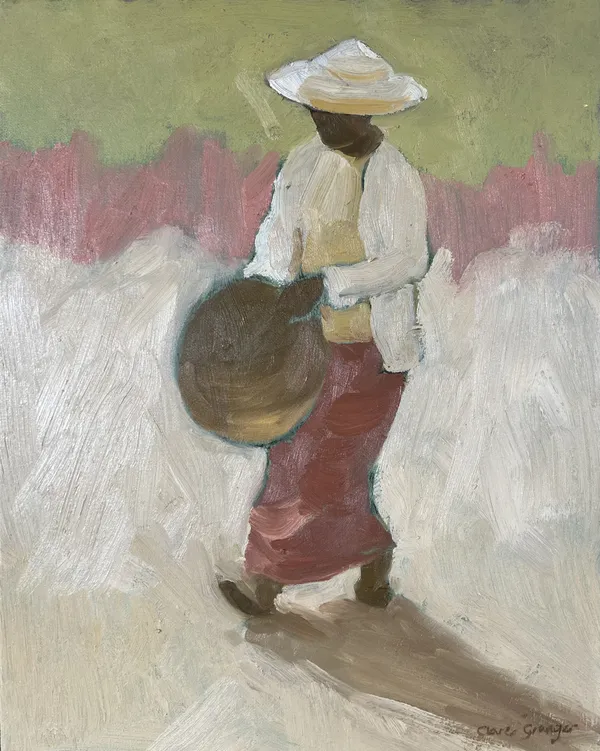 Clare Granger, Round Basket (frame colour to be tonally darker)