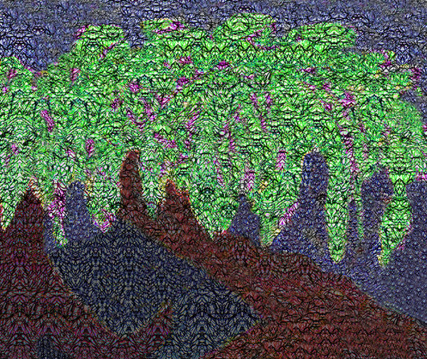 Kaethe Kauffman Wisteria Green , 2024 Ink on Archival Paper 14”x11”