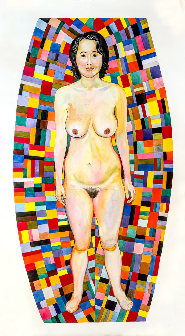 Bruce Cahn Asian Woman Standing, 2000 71.5" x 45" inches | 181.5 x 113 cm