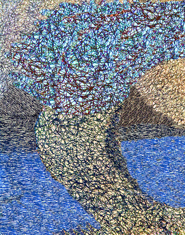 Kaethe Kauffman Blue Baobab , 2024 Ink on Archival Paper 14”x11”