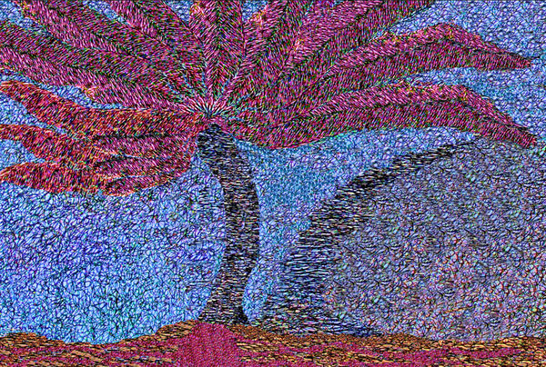 Kaethe Kauffman Red Palm , 2024 Ink on Archival Paper 14”x11”