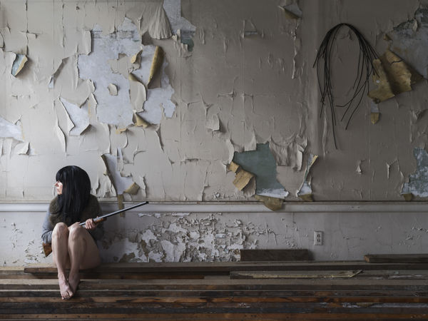 Susan Copich, perched, 2017