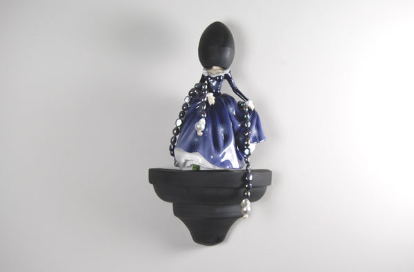 Matt Smith (British), Wall Sconce in Blue with Pearls, 2021