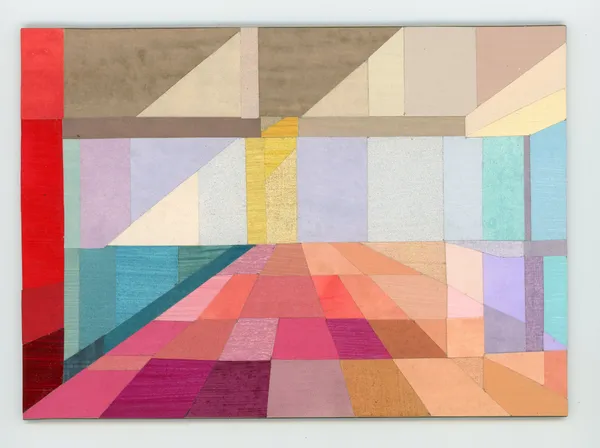 Andy Burgess, Baragan Interior, Modernist House Collage Series, 2026