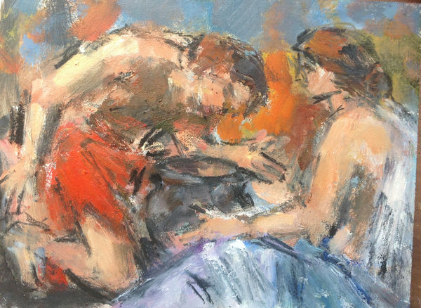 Ghislaine Howard, After Poussin's 'Triumph of Flora' - Narcissus and Echo, 2015