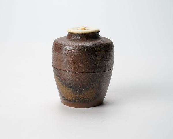 Mori Togaku 森 陶岳 Bizen tea caddy