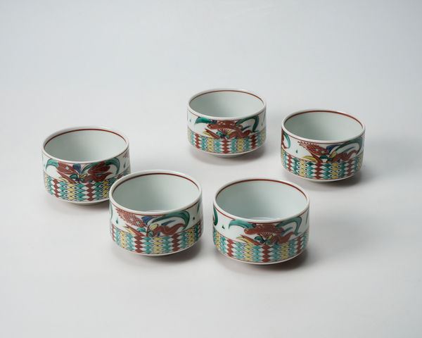 Kitade Tōjirō 北出塔次郎, Tea vessel, set of 5