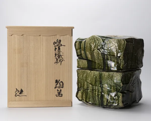 Suzuki Goro 鈴木五郎 Box Narumi-Oribe 陶箱 鳴海織部, 2005