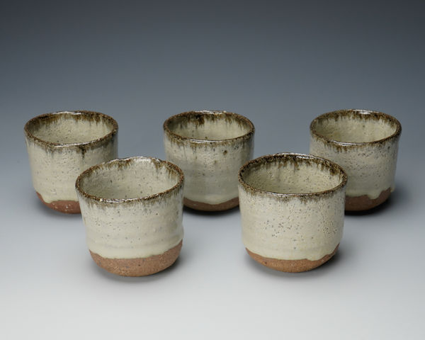 Nishioka Koju 西岡小十 Karatsu Yunomi Set of 5