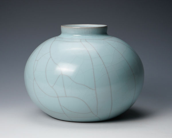 SUZUKI Sansei 鈴木三成, Celadon jar, 2003