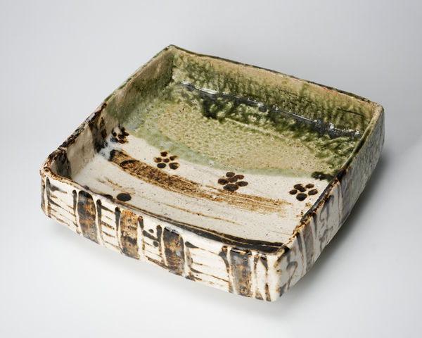 Tsuboshima Dohei 坪島 圡平, Oribe square platter