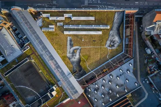 Saype, Le tissu social (Roubaix, FRA) , 2022