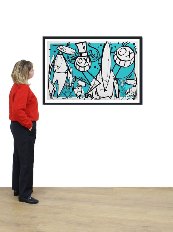André X Futura, Light Blue Chez Nous (unframed), 2018