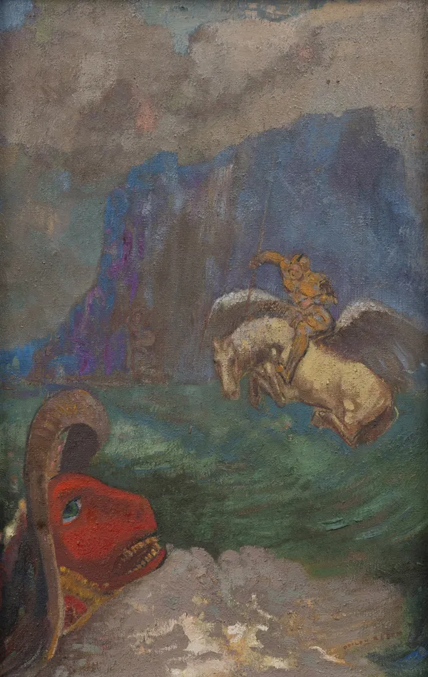 Odilon REDON, Roger et Angelique (St Georges et le dragon), 1908