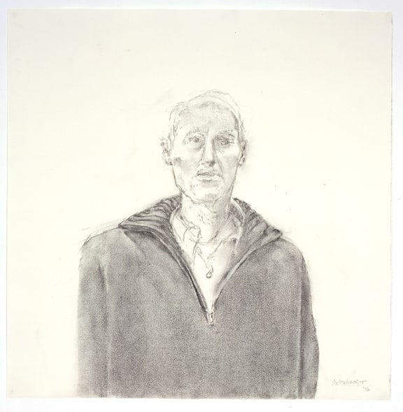 Richard Artschwager Self-portrait, 2006 charcoal on paper 25 x 24 1/2 inches 63.5 x 62.2 cm