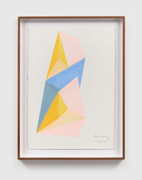 Jorinde Voigt Referenzialität I, 2020/21 pastel and graphite on paper 20 1/8 x 14 1/8 in (51 x 36 cm) framed: 23 1/4 x 17 3/8 x 2 in (59.3 x 44.1 x 5.1 cm)