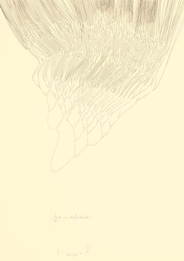 Jorinde Voigt Studie zur Aufmerksamkeit 1, 2014 ink and graphite on paper 20 1/16 x 14 3/16 in (51 x 36 cm)