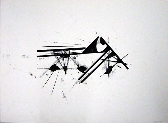Barry Le Va Untitled, 1981 ink and acrylic on paper 22 1/16 x 30 1/16 in (56 x 76.4 cm)