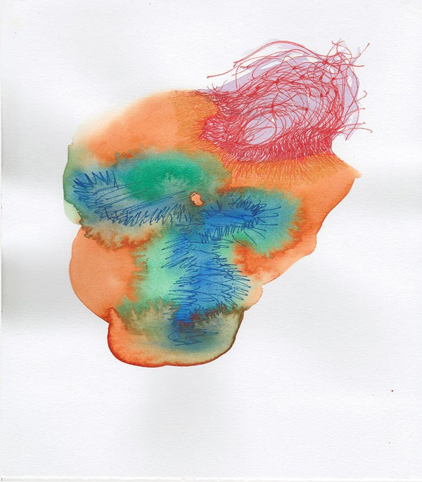 Johnathan Payne Hypersensitive, 2017 ink, watercolor, and colored pencil on paper 9 1/8 x 8 in 23.2 x 20.3 cm