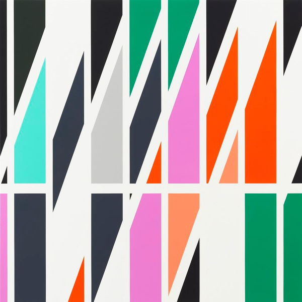 Sarah Morris Petrobras [Rio], 2013 household gloss on canvas 60 x 60 in 152.5 x 152.5 cm