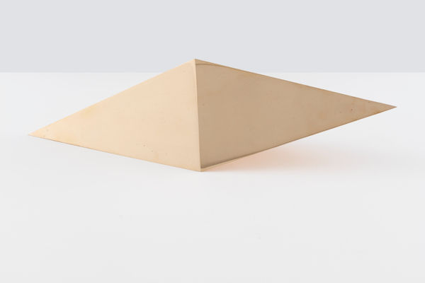 Jorinde Voigt Integral (Polyhedron, 3 pointed dipyramid), 2018 cast bronze, chased and polished, waxed 19 11/16 x 6 9/16 x 6 5/8 in (50 x 16.7 x 16.8 cm)