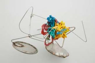 Frank Stella K.464, 2015 Elasto plastic and stainless steel 19 x 29 x 24 in 48.3 x 73.7 x 61 cm