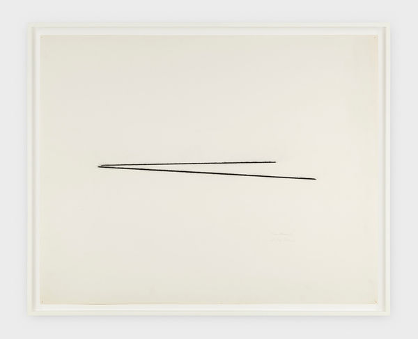 Fred Sandback Untitled 3/11/74, 1974 pastel on paper 22 x 30 in 55.9 x 76.2 cm