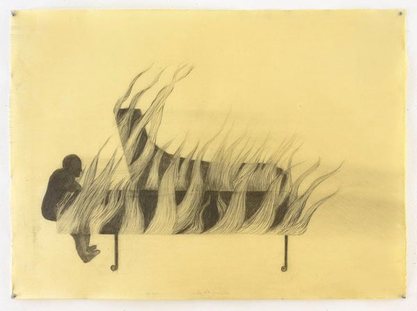 Sandra Vásquez de la Horra Momento Efímero (Fleeting Moment), 2016 graphite and wax on paper 30 3/4 x 42 1/4 in 78.1 x 107.3 cm