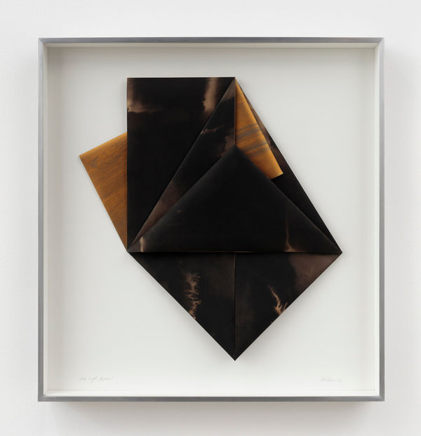 Dorothea Rockburne Dark Angel: Elephant, 1982 watercolor and graphite on folded vellum 32 3/4 x 31 in (83.2 x 78.7 cm)