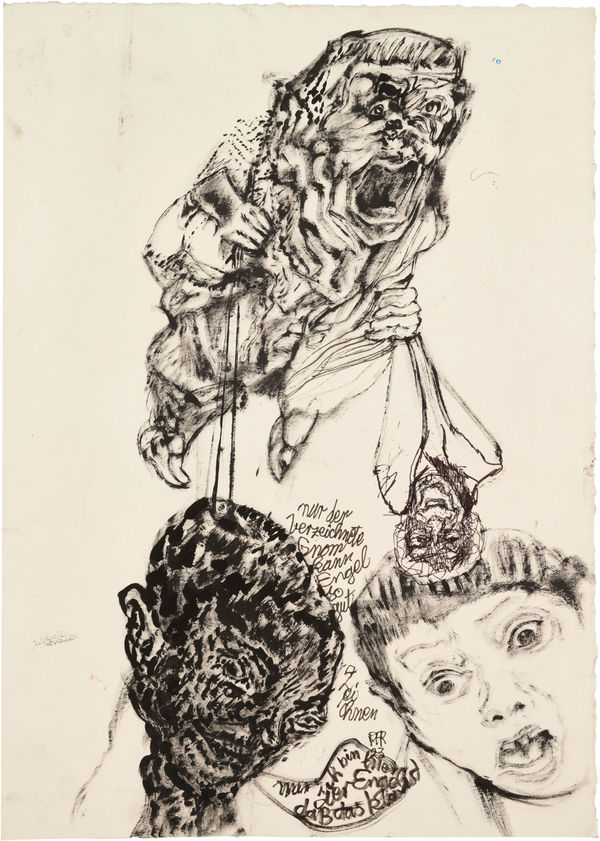 Erwin Pfrang, Ohne Titel (nur der verzeichnete Gnom...) (Untitled (Only the Recorded Gnome...)), 2023