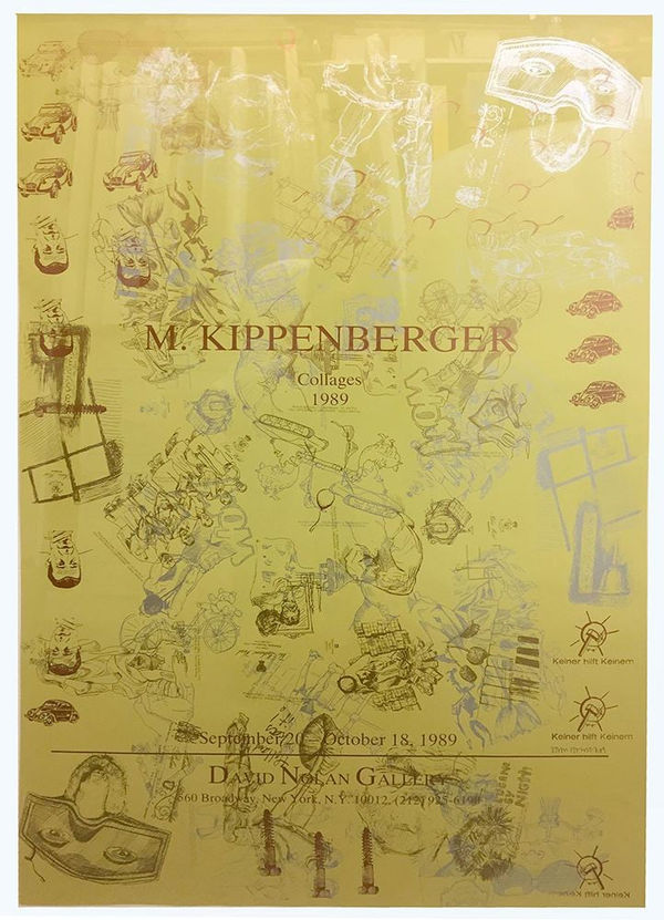 Martin Kippenberger Collages 1989, 1989 poster print 38 3/4 x 26 1/4 in (98.4 x 66.7 cm)