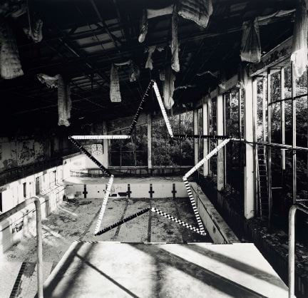 Jane & Louise Wilson Imperial Measure #1 (Pripyat, Ukraine), 2014 photo collage 30 x 31 in 76.2 x 78.7 cm mounted: 35 1/4 x 36 3/4 in; 89.5 x 93.3 cm framed dimensions: 36 x 37 3/4 in; 91.4 x 95.9 cm 1 AP