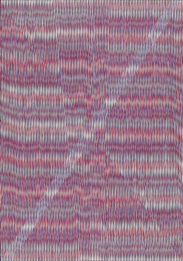 Caroline Kryzecki CK/P 143, 2017 ballpoint pen on paper 19 11/16 x 13 3/4 in 50 x 35 cm