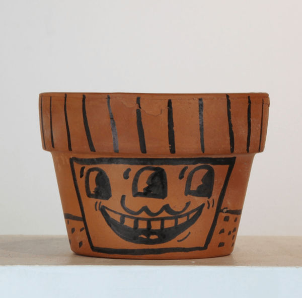 Keith Haring, Untitled (Terracotta Plant Pot)