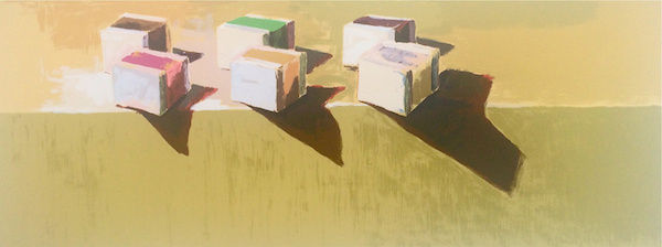 Jian Wang Beijing Fruitcakes, 2012 Lithograph 15.25 x 42.5"