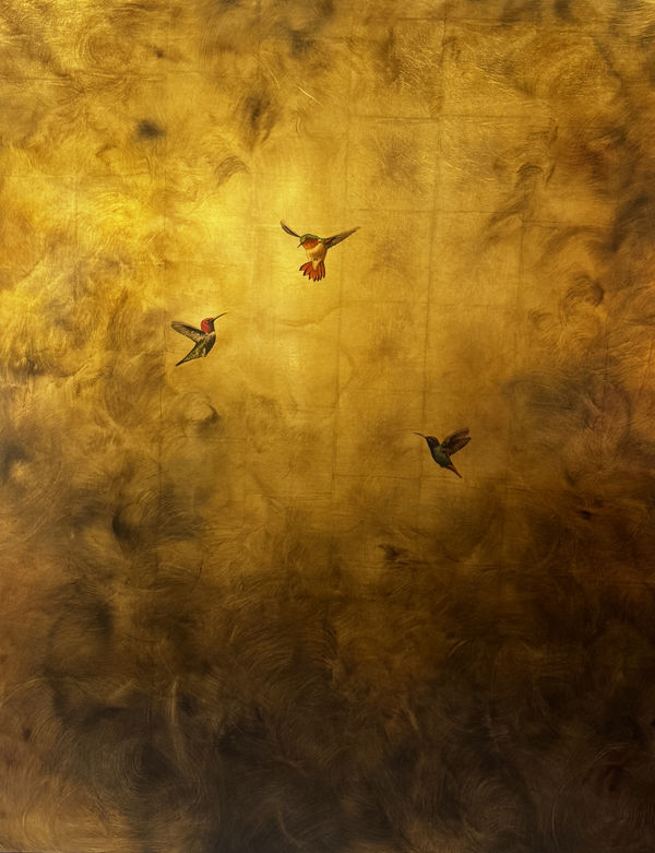 Hummers in Swirling Light