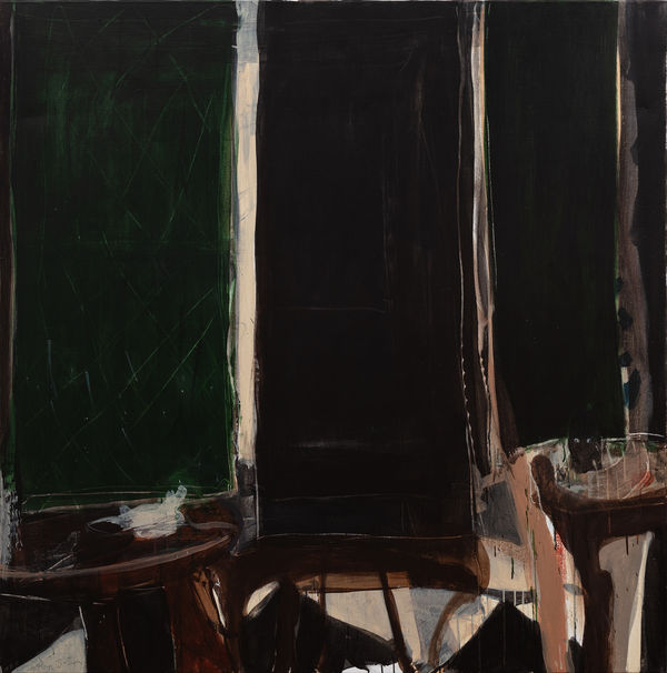 Peter Godwin, Studio Nocturne, Two Tables, 2024