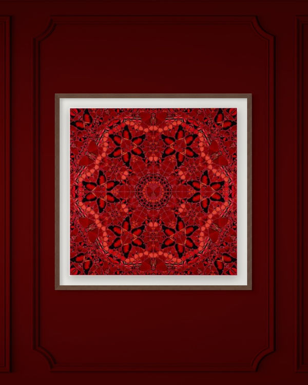 Damien Hirst Wu Zetian [H10-1], 2022 Laminated Giclée print on aluminium composite, screen printed with glitter. 100 x 100 cm Edition of 2853 (Edition record)