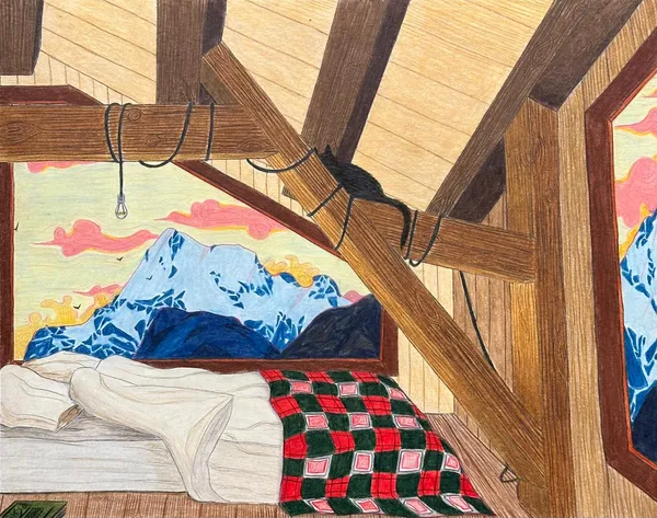 Maud Paul 20,3 x 25,4 cm (unframed) 30,3 x 35,4 cm (framed) Price below includes wooden frame