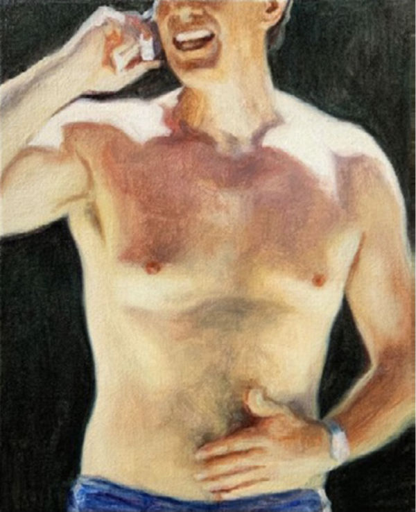 Mao Wu Torse d’homme - (Anthony), 2021 - 2024 38 x 46 cm