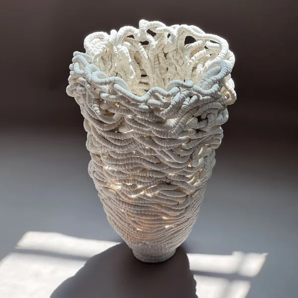 Leah Kaplan, Crewel Medusa, 2024