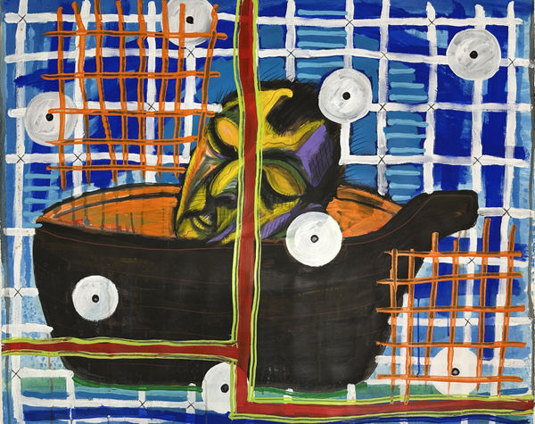 Luis Cruz Azaceta, Face / Raft, 1993