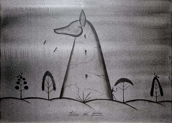 Jose Bedia, Torre del Perro, 1993