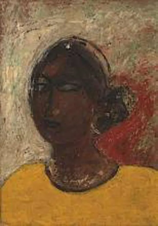 Sailoz Mookherjea, Portrait of Relation, Circa 1940